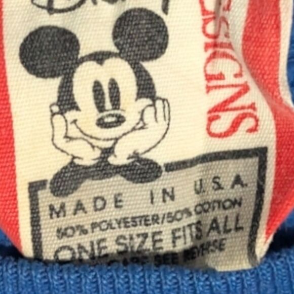 Vintage Disney Originals Donald Duck Pullover Distressed Sweatshirt Blue - Picture 6 of 6